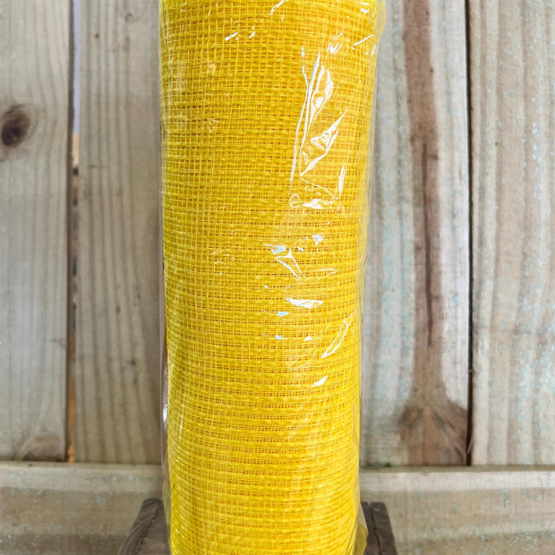 10" x 10Y yellow fabric mesh , wreath making supplies, summer design materials, RY8315B4 - MBcraftssupplyco