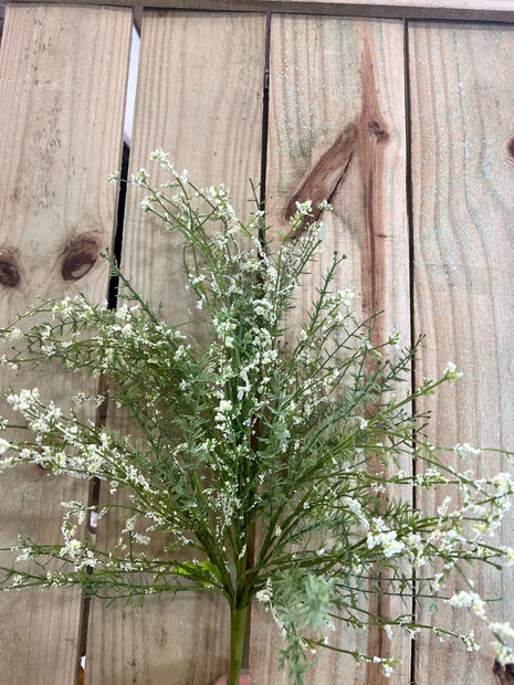 22" white filler bush, wreath embellishment, spring floral, 63097CM - MBcraftssupplyco