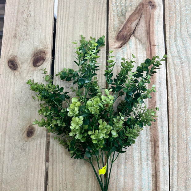 20" Plastic Eucalyptus Bush , wreath embellishment, greenery spray, 13583GN - MBcraftssupplyco