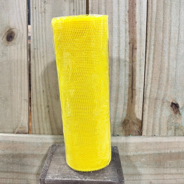 10" x 10Y yellow mesh , wreath making supplies, spring design materials, RE130229 - MBcraftssupplyco