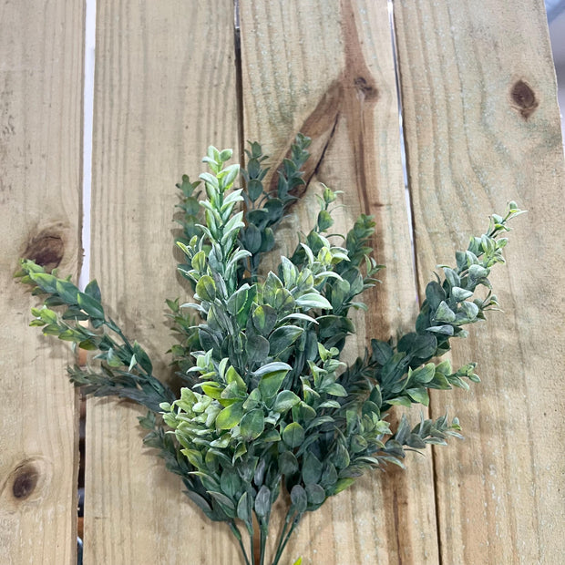 21" Plastic laurel Bush , wreath embellishment, greenery spray, 13628GN - MBcraftssupplyco