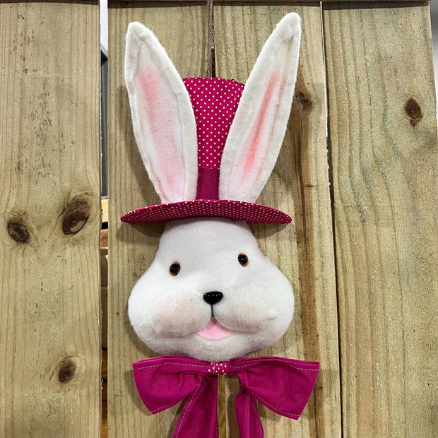 26" Pink Bunny Top Head , wreath embellishment, Easter decor, Easter bunny , 63535BT - MBcraftssupplyco